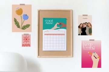 Calendrier motivation avec message inspirant par Pauline Bans